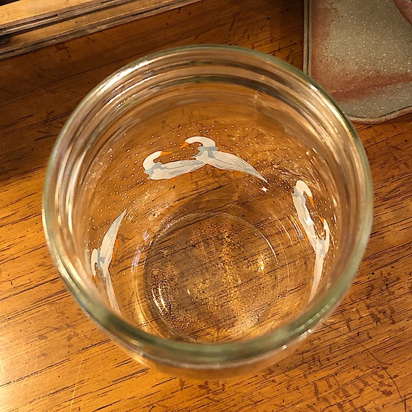 Vtg Blue Bow Goose Duck Storage Jar Blue Canister Screw Lid | Made in France - Picture 3 of 8